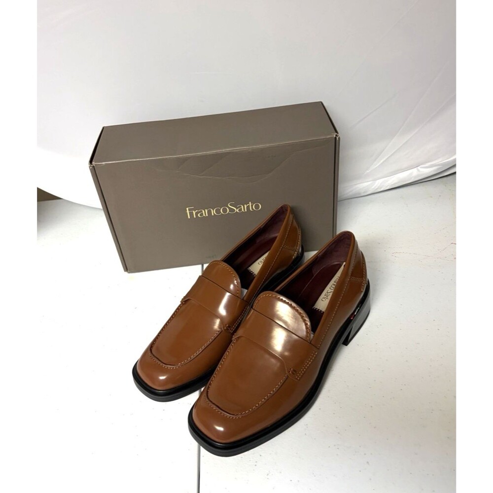 Franco Sarto Gabriella Slip On Loafer Tobacco Color Women’s Size 8.5 M Cushioned